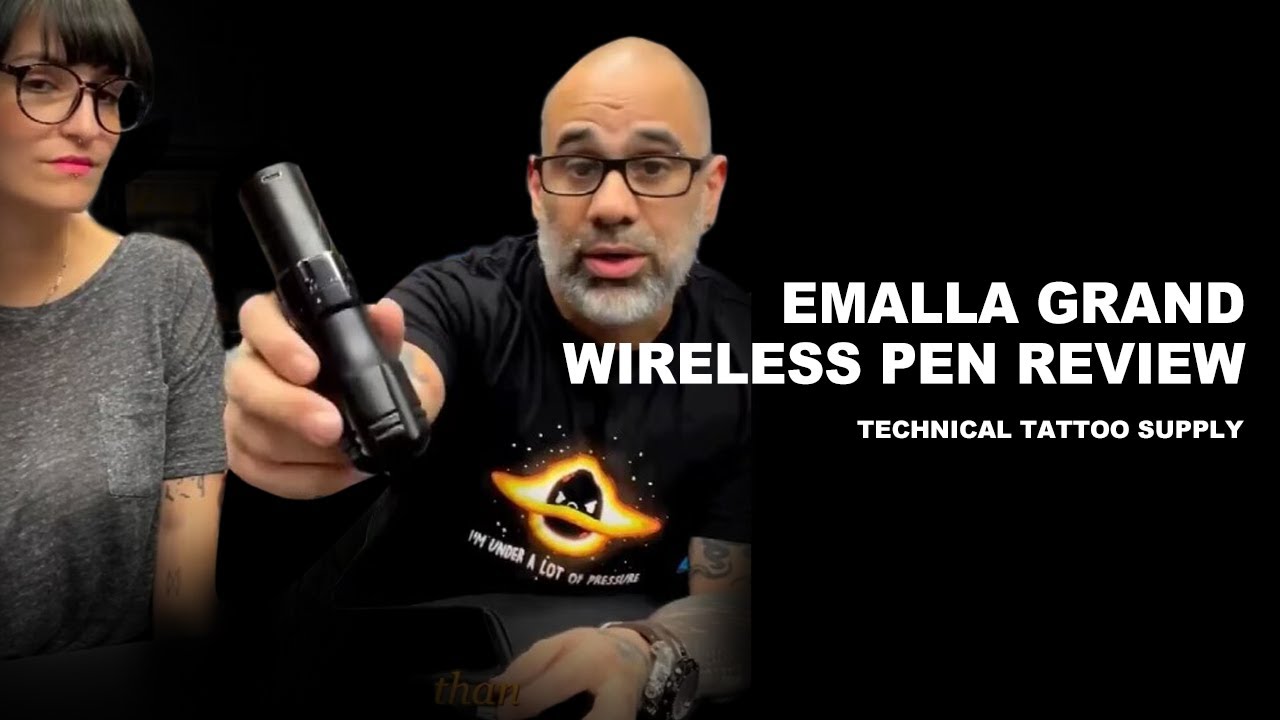 EMALLA new grand wireless pen review by Technical Tattoo Supply | Adjustable stroke tattoo pen