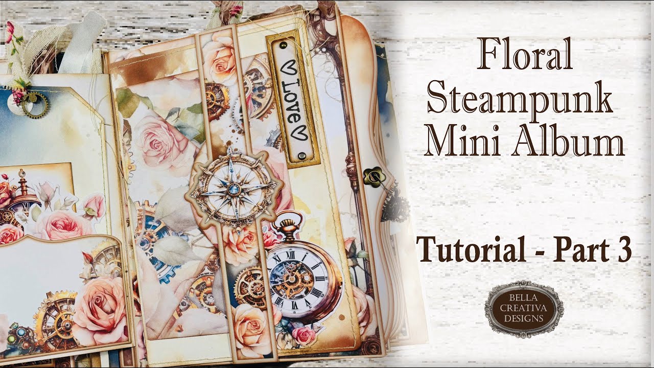 Floral Steampunk ~ Huge Printable Kit ~ Printable Templates or use your Cricut! Tutorial Park 3