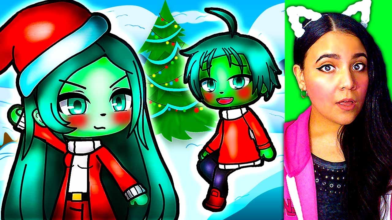 💚 THE GRINCH'S DAUGHTER 💚 Gacha Life Mini Movie Love Story Reaction