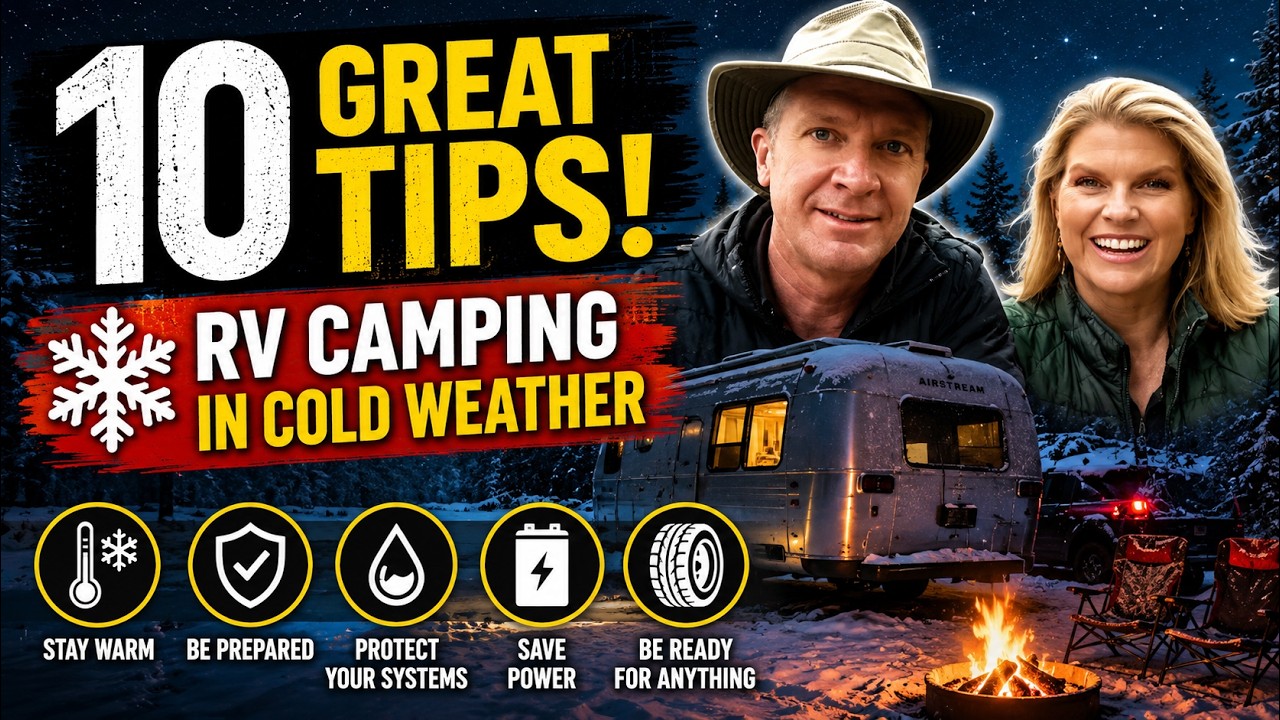 RV CAMPING IN COLD WEATHER -- 10 TIPS!