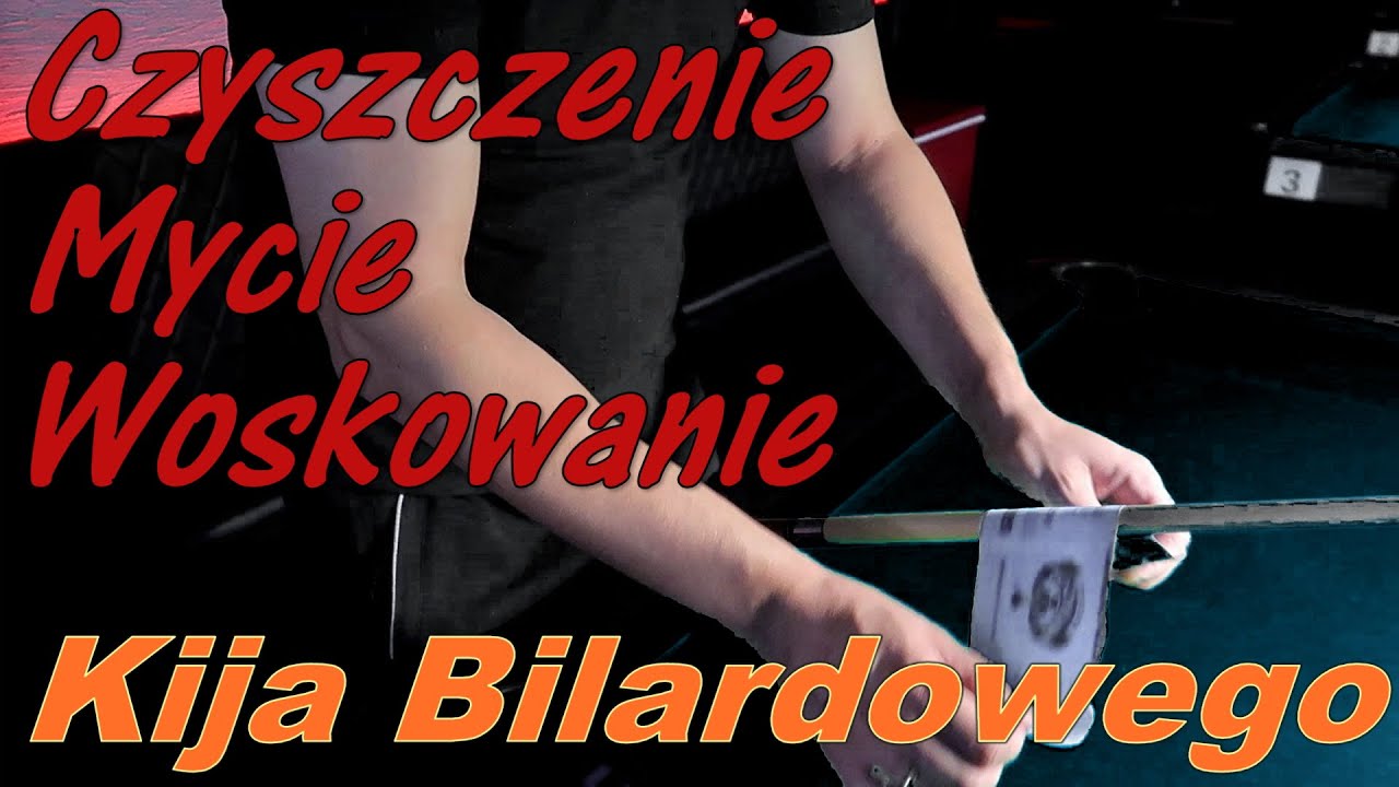 Konserwacja kija bilardowego podstawy.