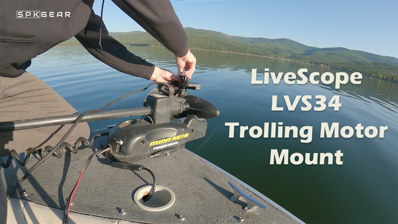 Garmin Livescope LVS34 Trolling Motor Mount - How To #fishing