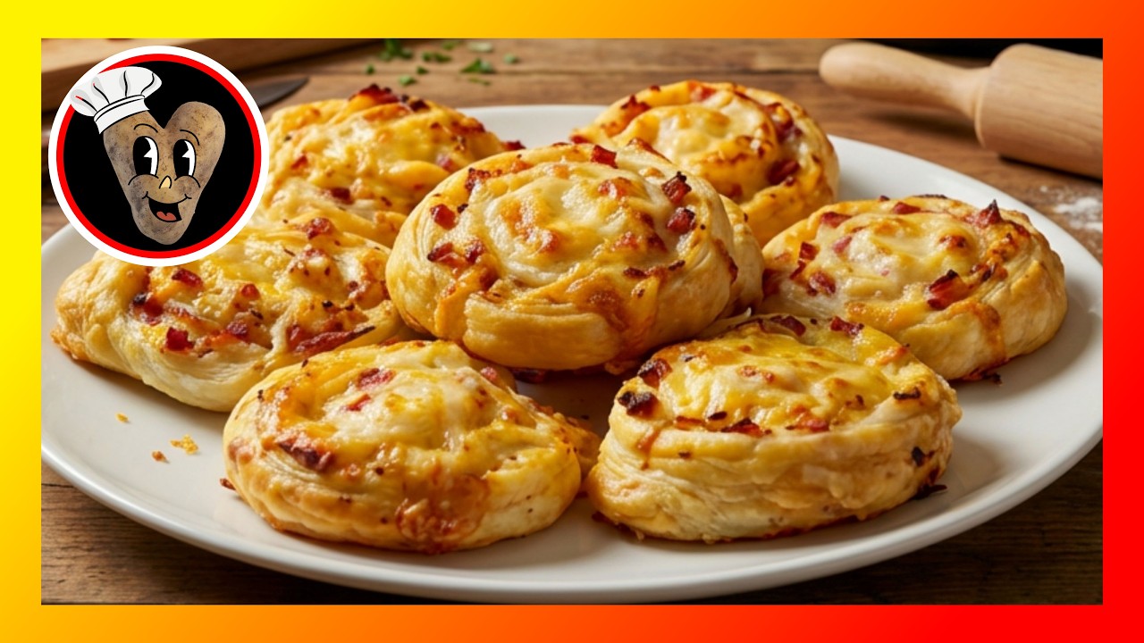 Schinken-Käse-Blätterteig 🥐 | Schnell, knusprig & mega lecker