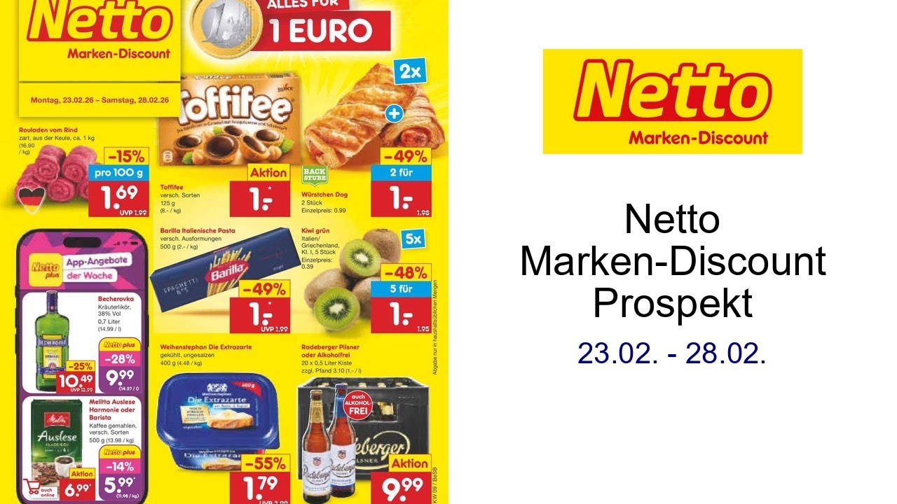 Netto Marken-Discount Prospekt   23.02. - 28.02.