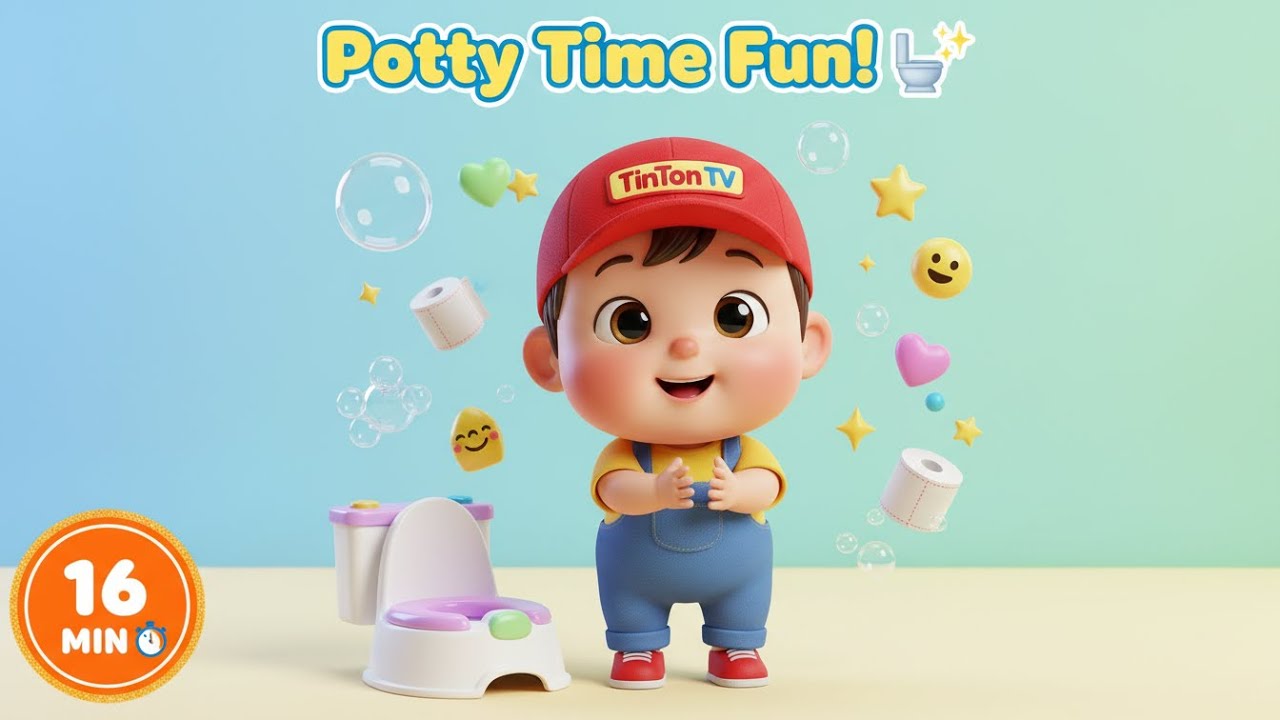 16 Minutes Non-Stop Kids Songs & Rhymes | Potty Time, ABC, Animals & Fun | TinTon TV