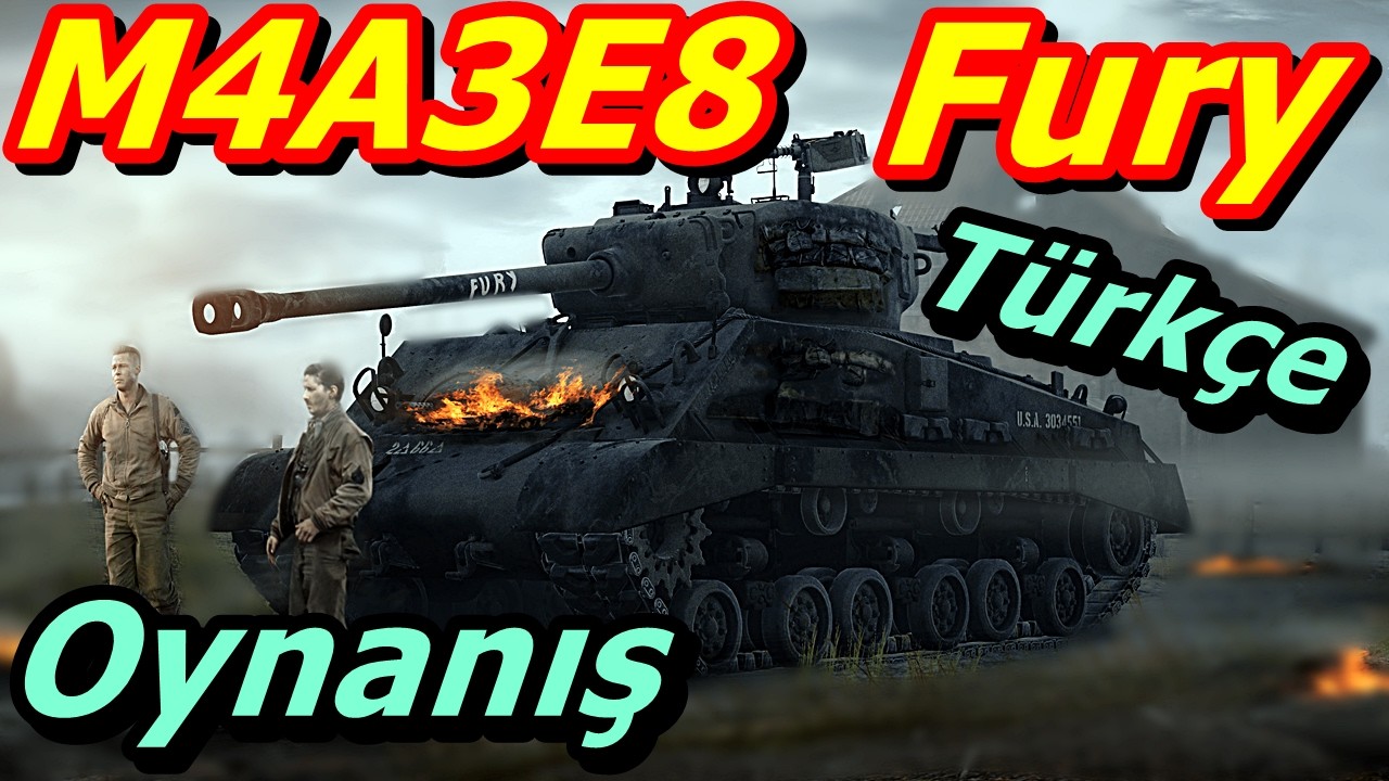 War Thunder M4A3E8 FURY Türkçe Oynanış İnceleme