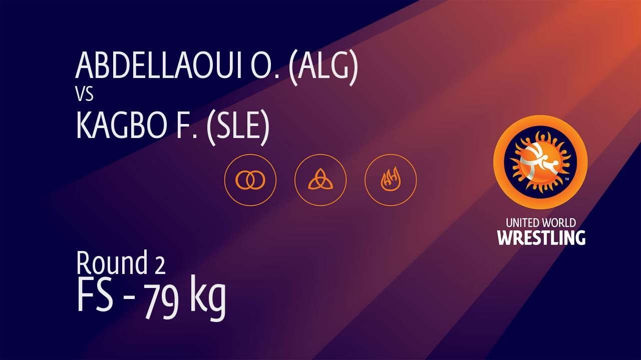 Round 2 FS - 79 kg: O. ABDELLAOUI (ALG) v. F. KAGBO (SLE)