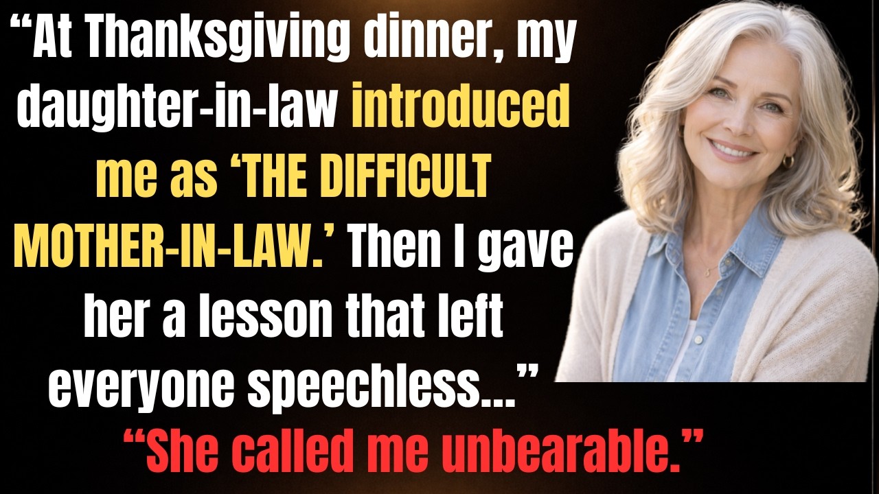 At Thanksgiving dinner, my daughter-in-law introduced me as 
