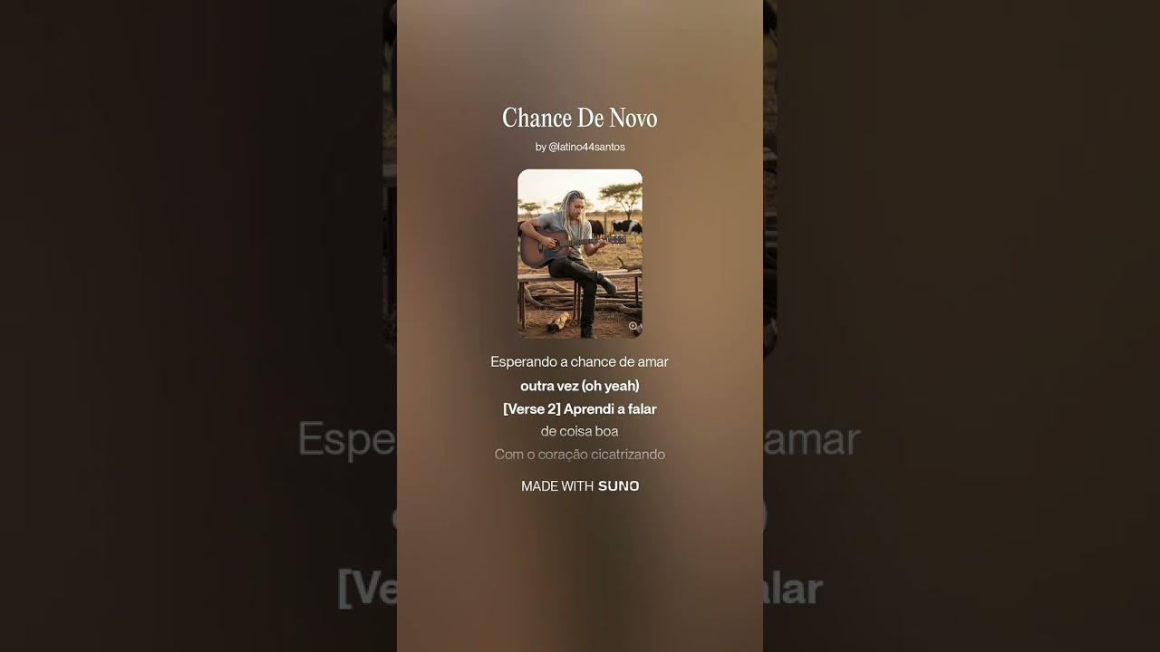 Músicas de minha criação no app suno.