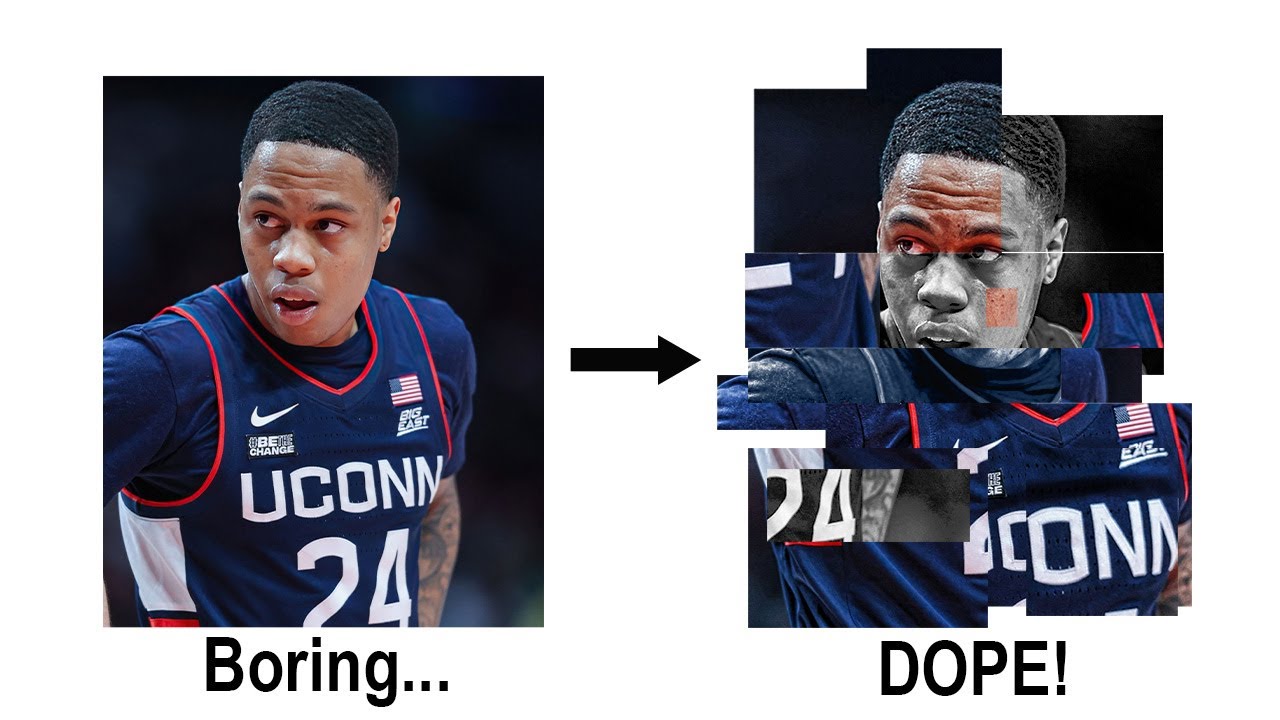 Make Collages Using Clipping Masks In Photoshop! 🔥 | Sports Design | Cal So Scoped