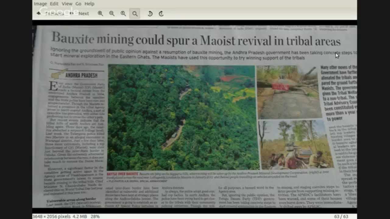 Stakeholders, Enterprise environment - Bauxite mining in Andhra Pradesh of India