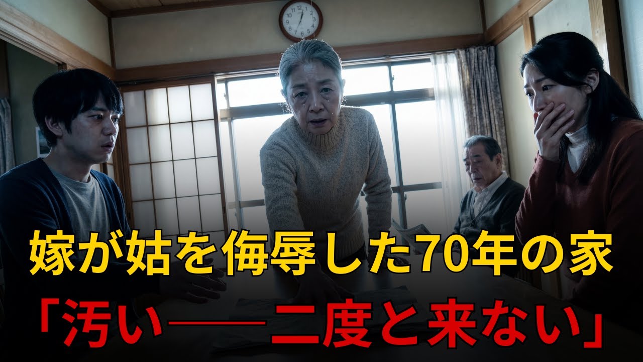 嫁が姑を侮辱した――70年の家「汚い、二度と来ない」そして遅すぎた後悔#嫁が姑を侮辱 #70年の家