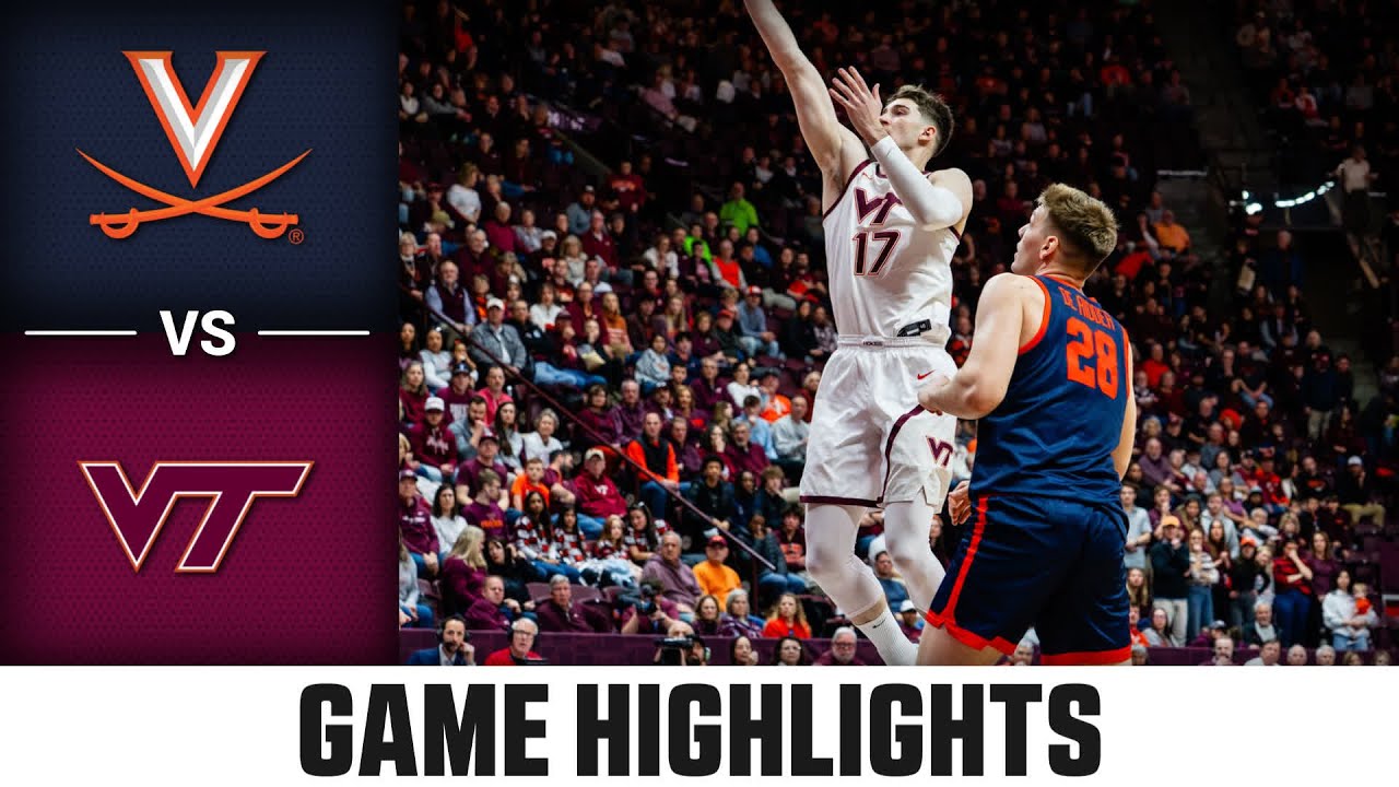 Virginia vs. Virginia Tech Game Highlights | 2025-26 ACC Men's Basketball