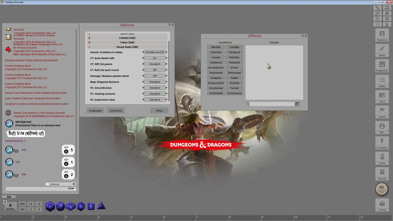 Fantasy Grounds Unity - Finalizing the 5E Campaign Setup (Step 3)