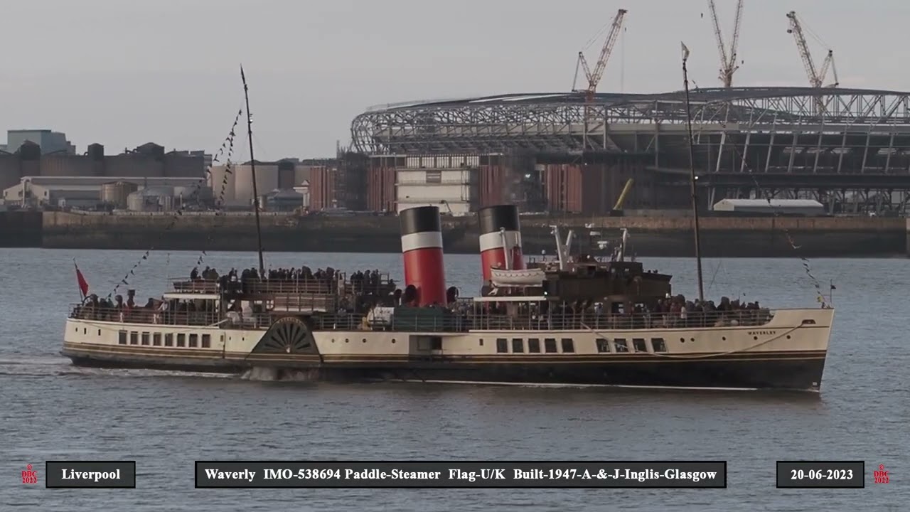 Waverly Paddle Steamer arriving in the Mersey #merseysideshipping
