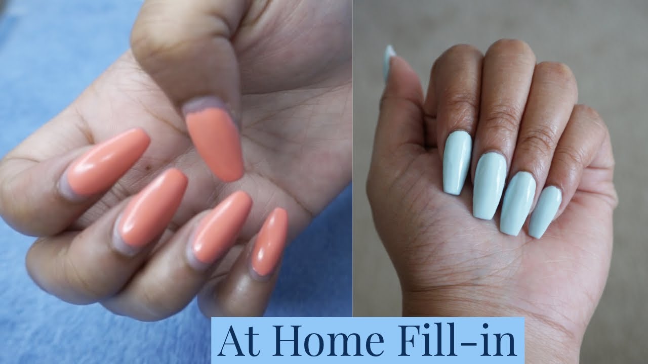 How I Do My Own Nail Fill-in At Home | DIY 💅🏽