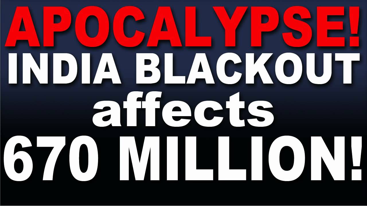 India  Blackout - POWER GRID COLLAPSES!