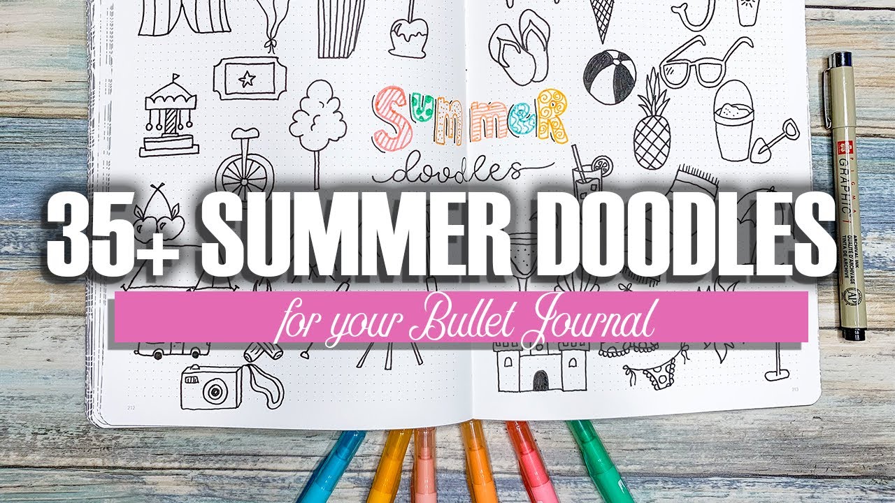 35+ Summer Doodles for Your Bullet Journal