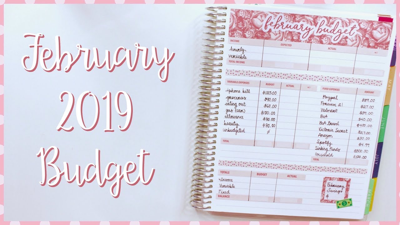 Budget with Me - February 2019 Monthly Budget | Romina Vasquez