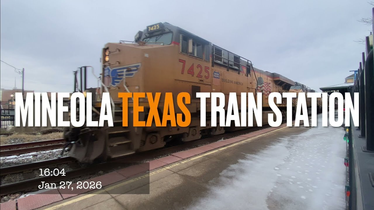 Mineola Texas Train Station Camera4 January 27, 2026 1604 PM 4K 30fps