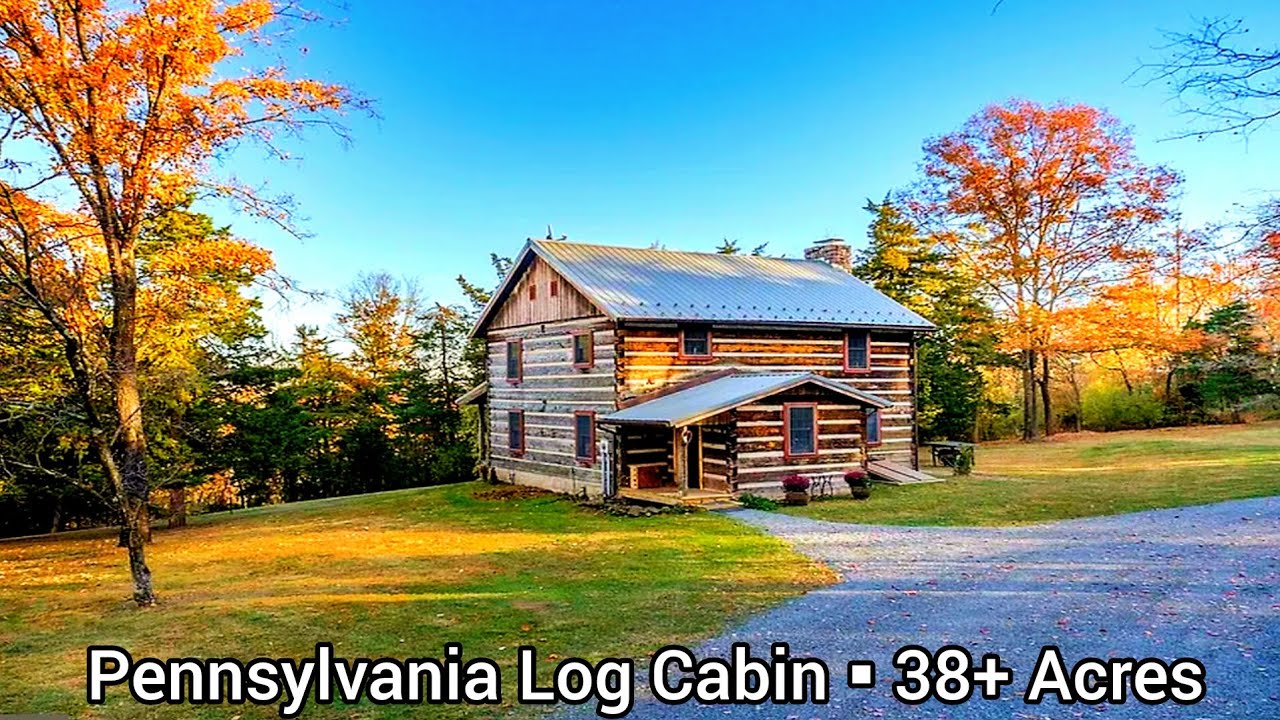 Pennsylvania Acreage Log Cabins For Sale |38+Acres|Pennsylvania Land For Sale| Real Estate Low Taxes
