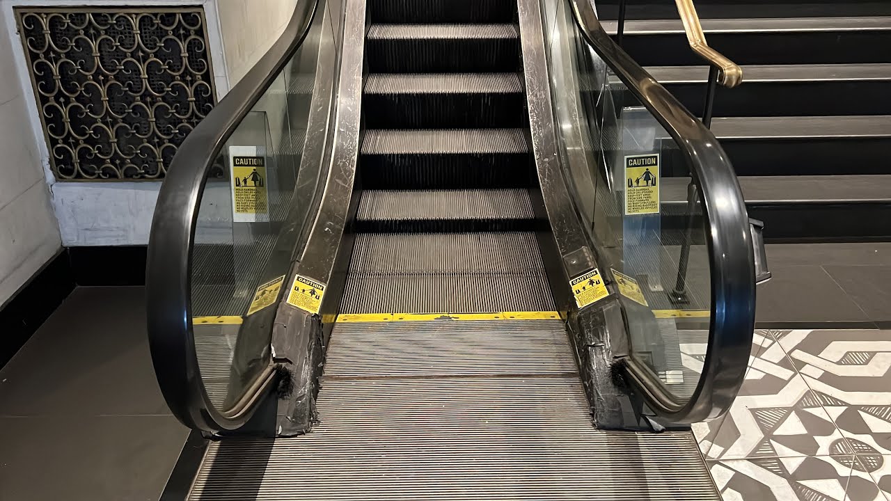 Up and Down Schindler 9300 Escalator Operations at Stewart Hotel, New York City NY
