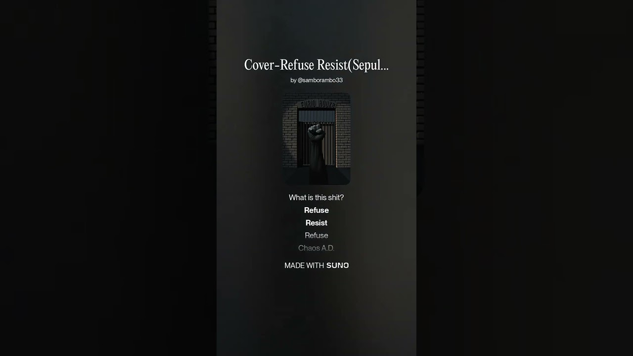Cover-Refuse Resist(Sepultura Cover)