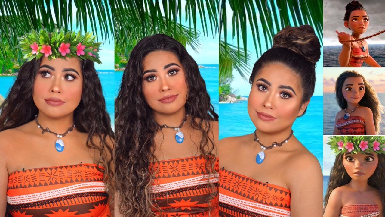 ME TRANSFORMO EN MOANA / tutorial maquillaje de moana