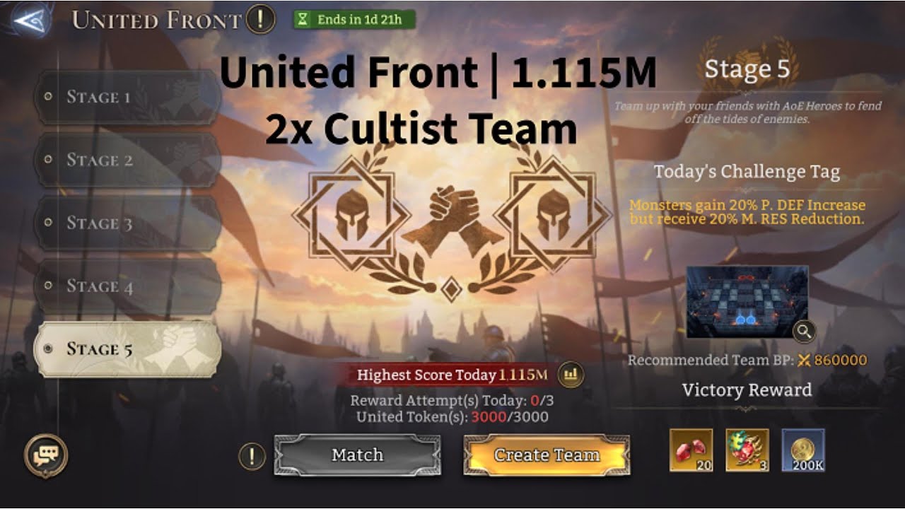 United Front | Cultist | 1.115M | Watcher of Realms