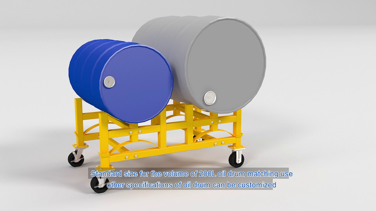 Mobile oil drum frame、Oil drums rack