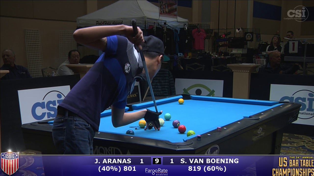 2017 US Bar Table Championships 9-Ball: James Aranas vs Shane Van Boening