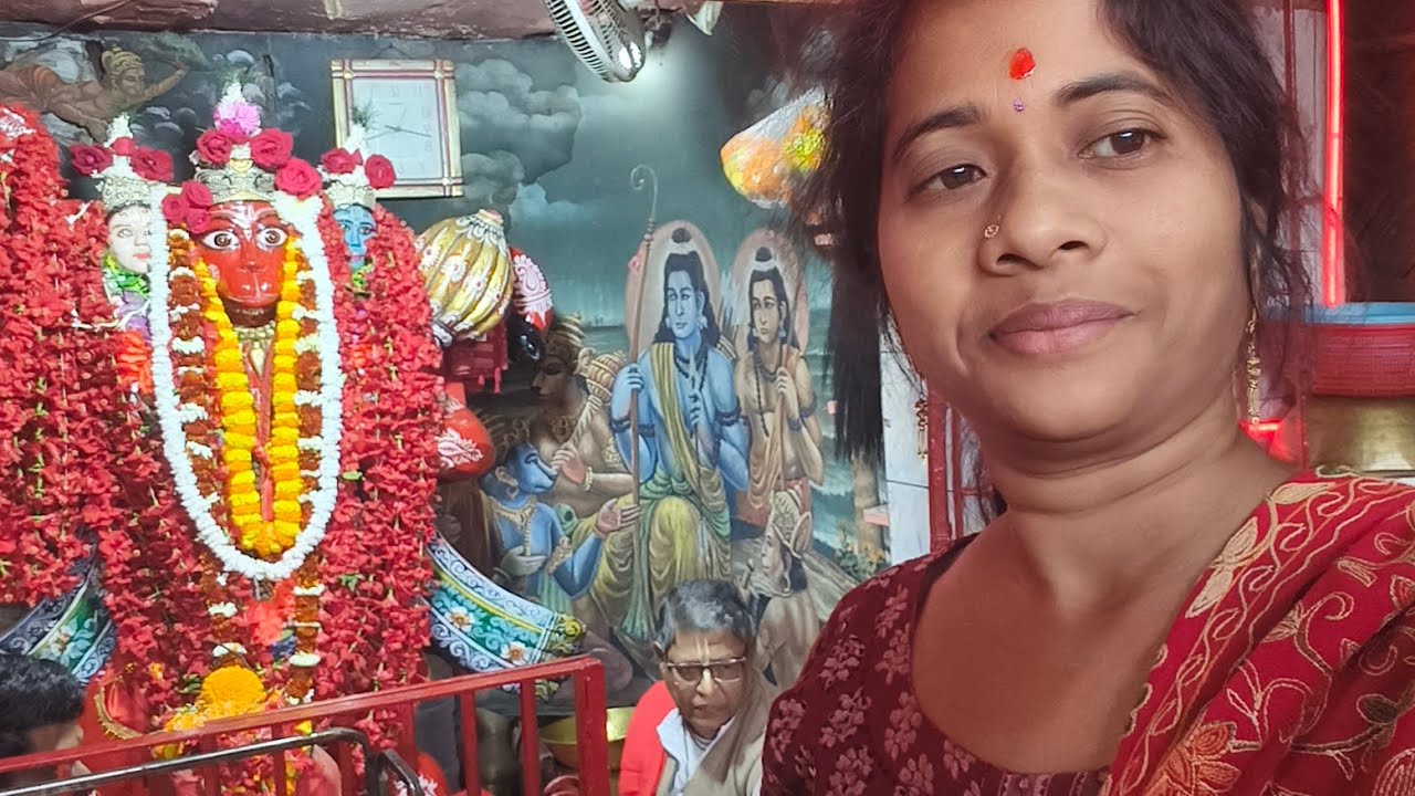 চাকদা মন্দিরে হনুমানজির পুজো #long#video Hanuman Ji🚩🚩🙏