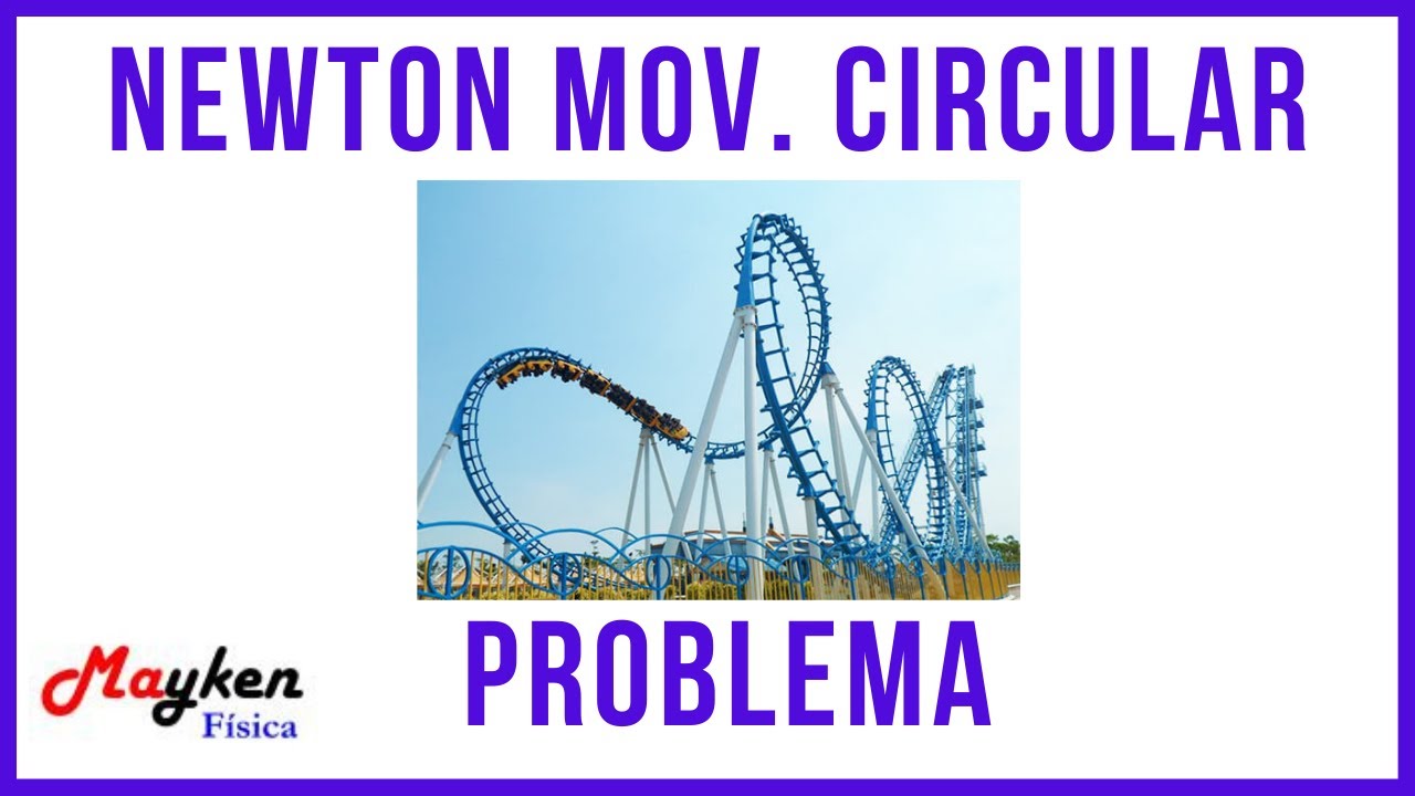 Leyes de Newton aplicadas al movimiento circular - Montaña rusa - Velocidad máxima