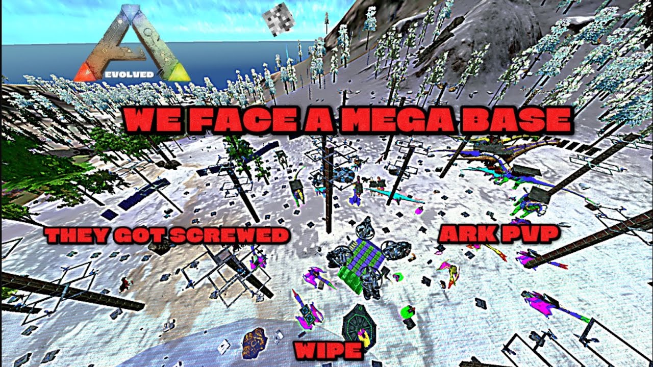 I attacked my friend's base And destroy everything ||| Ark mobile pvp ||  Dark billie