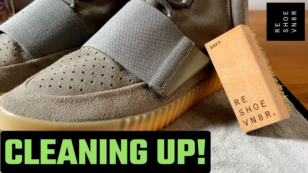 CLEANING UP THE SUEDE ON THESE YEEZY 750S WITH RESHOEVN8R!