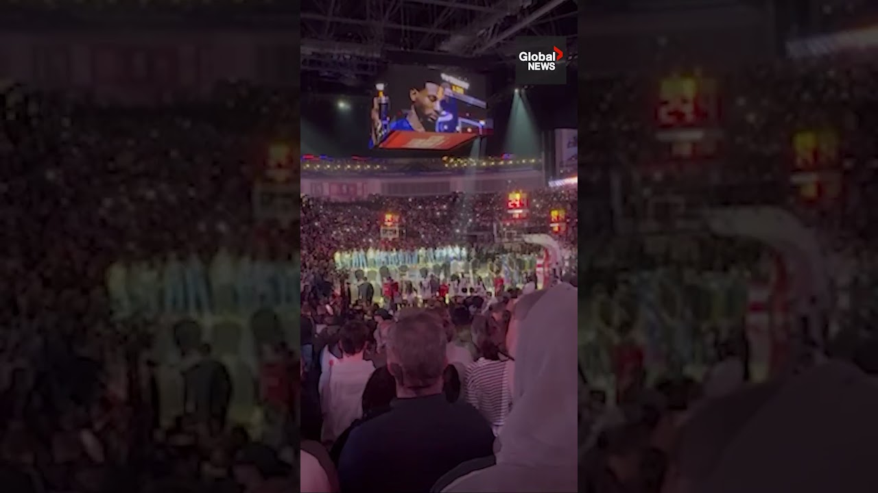 ‘Leave Greenland alone!’ Crowd cheers after after interrupts US national anthem at London NBA game