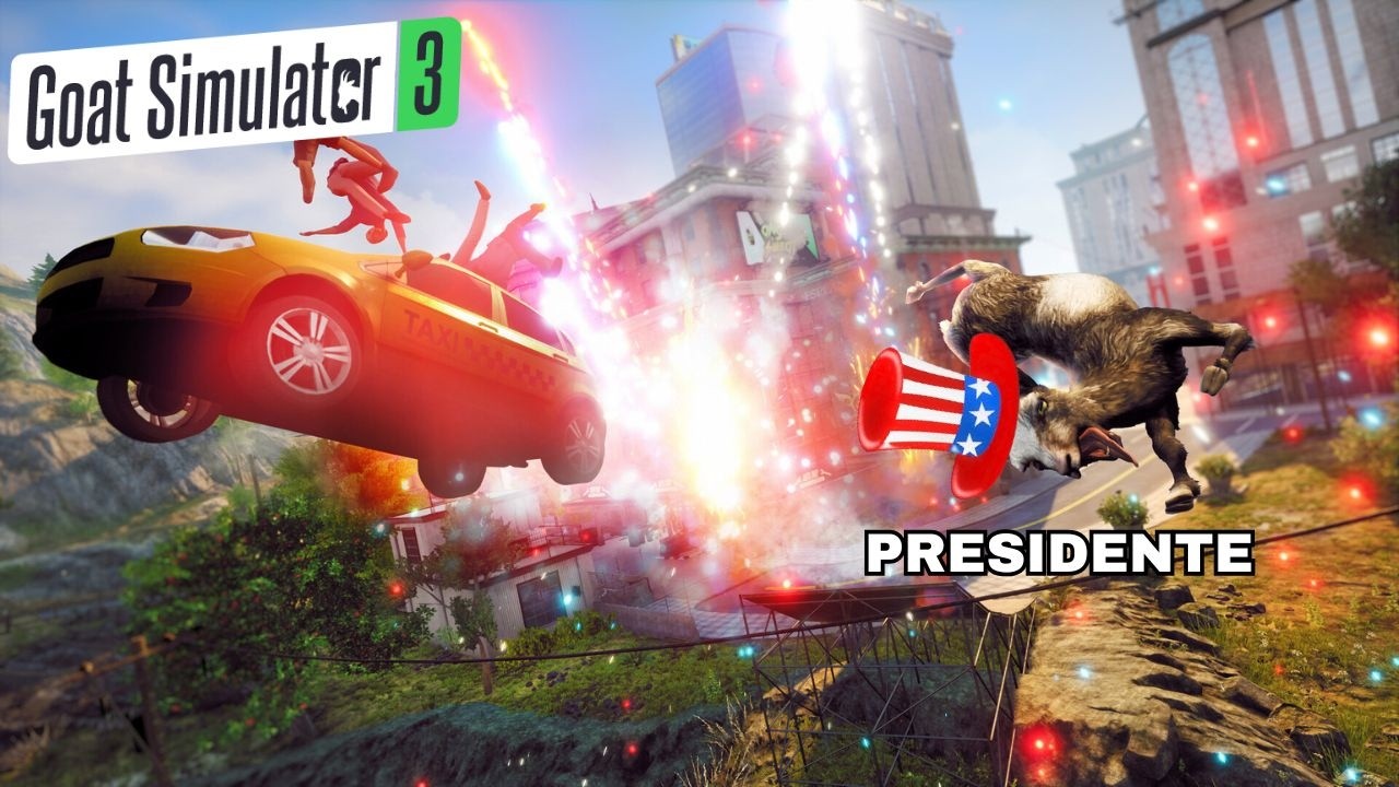 GOAT SIMULATOR 3/ LA CABRA SE VUELVE PRESIDENTE🐐