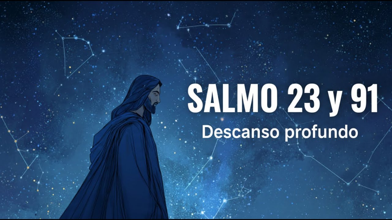 DUERME EN PAZ con Salmo 23 y Salmo 91 Oración Extensa para Dormir Tranquilo,Sin Ansiedad y Protegido