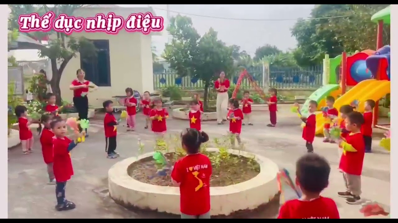 Trường MN Đại Bản khu Duyên Hải  "Hoạt động thể dục buổi sáng - chủ đề Gia đình"