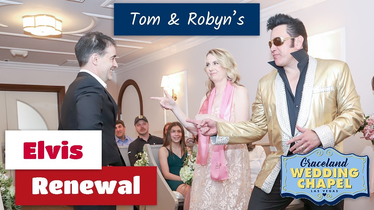 Tom & Robyn's Elvis Renewal Ceremony at Graceland Chapel | Las Vegas