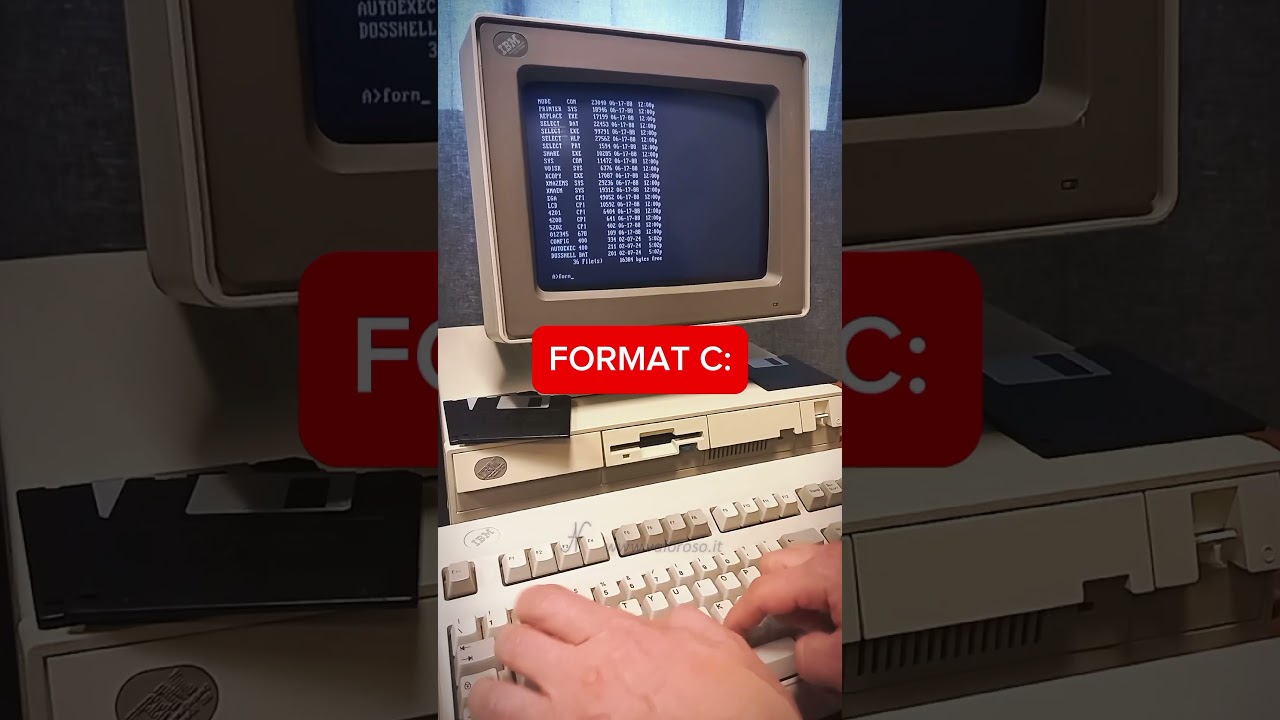 FDISK e FORMAT C: ... 🔊 Attivate l'audio!