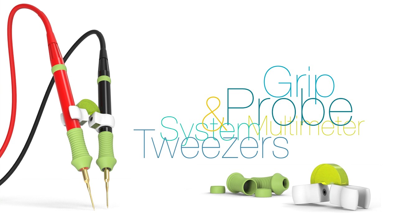 Multimeter Probe Grip & Tweezers System