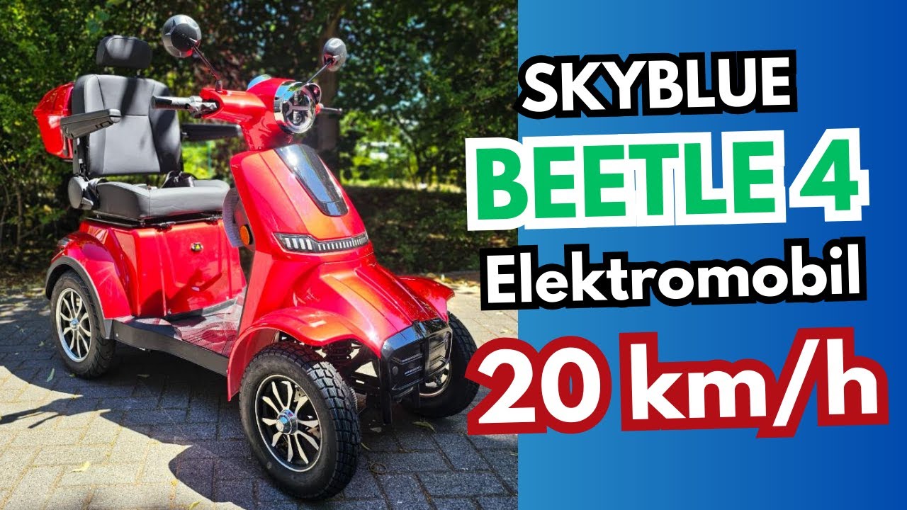 #Skyblue #Beetle 4 #20kmh #Elektromobil mit #LithiumIonenAkku | MC #Seniorenprodukte