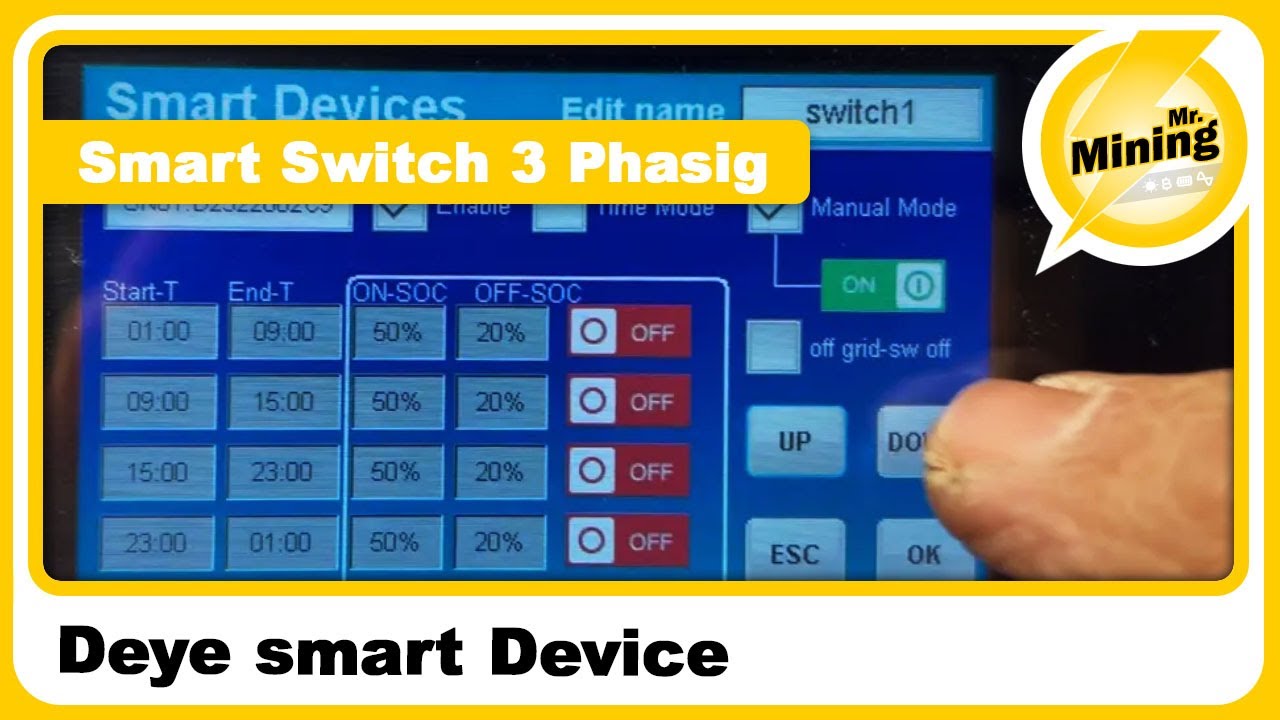 Deye smart Device mit Smart Switch 3 Phasig erstmal im Einsatz👌 Geteilte Gefühle😅
