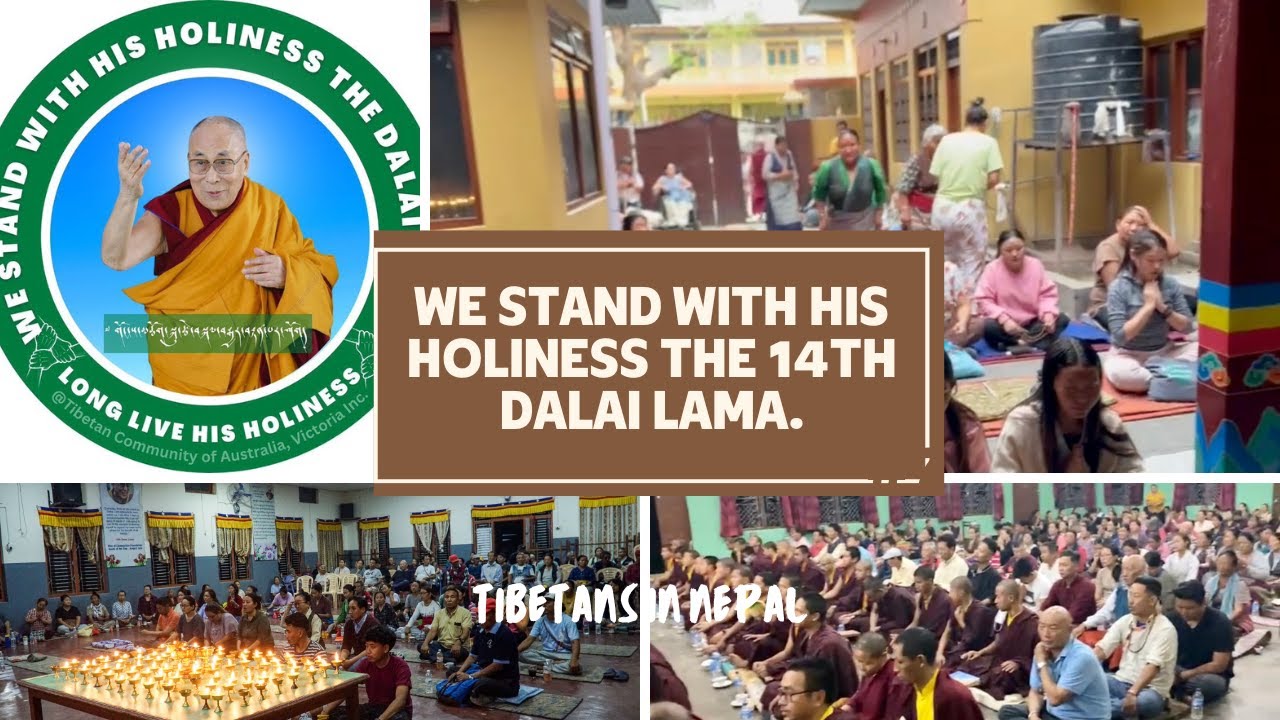 WE STAND WITH HIS HOLINESS THE 14TH DALAI LAMA|PRAYER SESSION|POKHARA|NEPAL