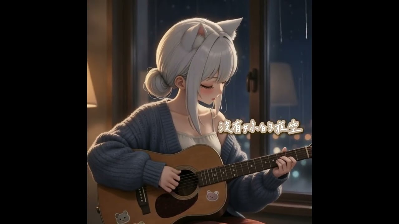 【忍住.不哭】Unplugged Cover - 有一種堅強，是連哭都覺得多餘。#忍住不哭 #Unplugged #Lofi #實驗性字幕 #樂樂與朵朵 #深夜療癒