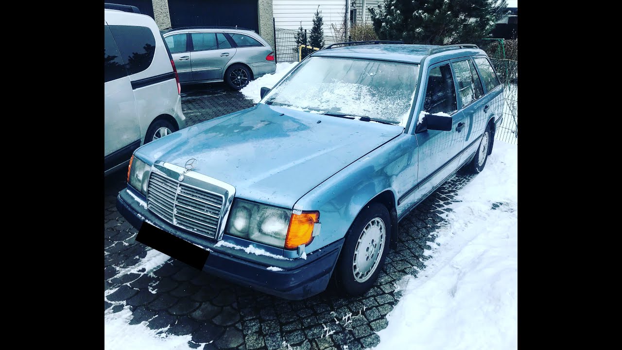 Mercedes W124 (s124) 1986 230TE winter drive - Katowice, Poland