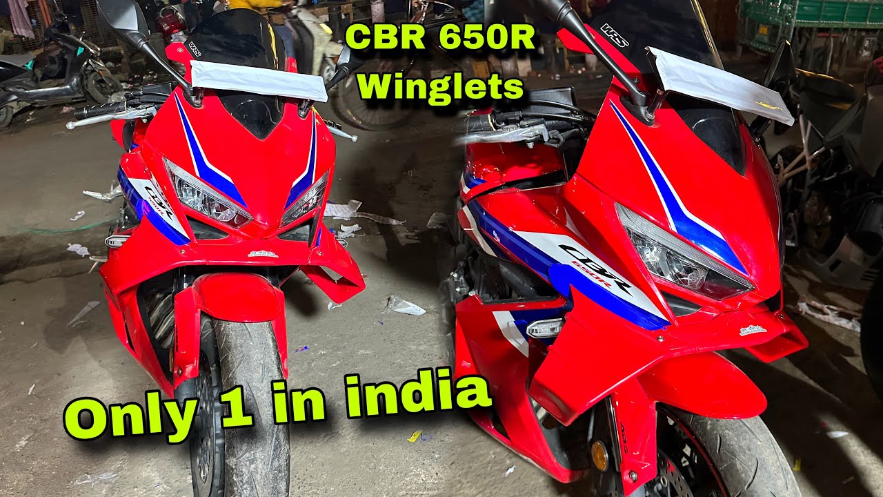Winglets for CBR 650R 1st time in india | Only 1 CBR 650R with Arodynamic Winglets 🔥