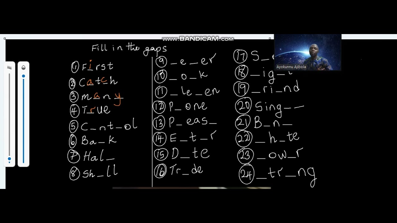 Finding Missing Letters