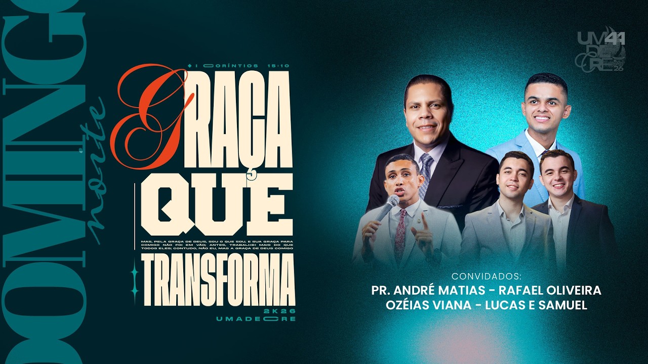AO VIVO | 44º CONGRESSO DA UMADECRE  | GRANDE TEMPLO | 15/02/2026 | DOMINGO NOITE